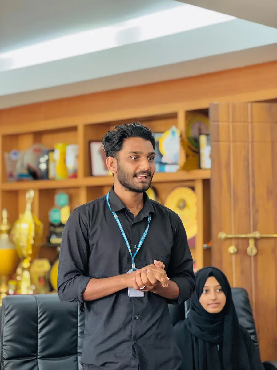 Jishad speaking during an occasion, founder of DeVoc